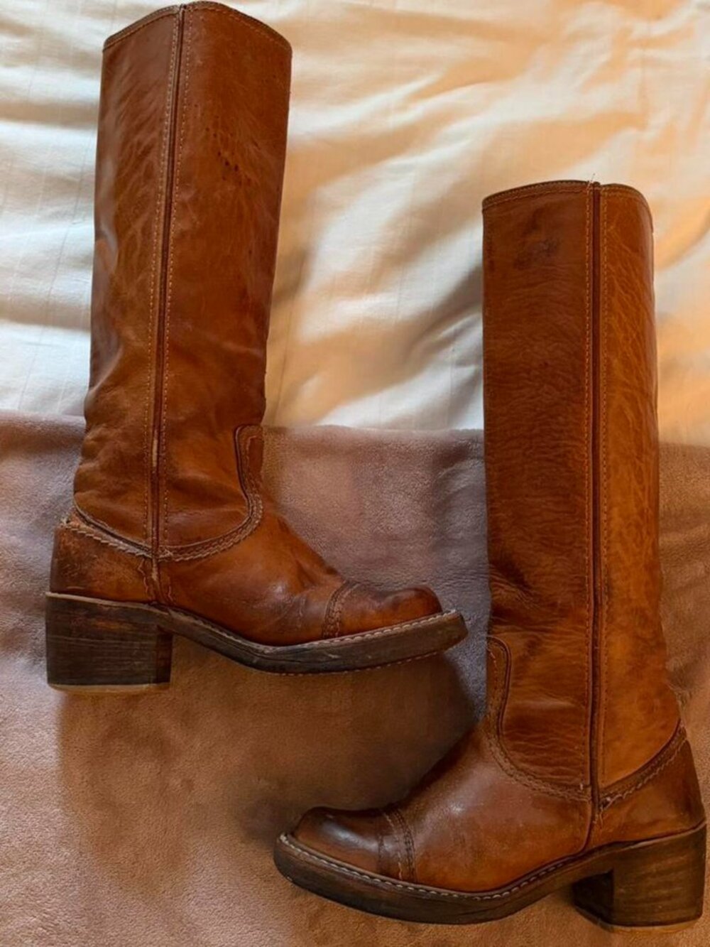 frye-like vintage campus boots